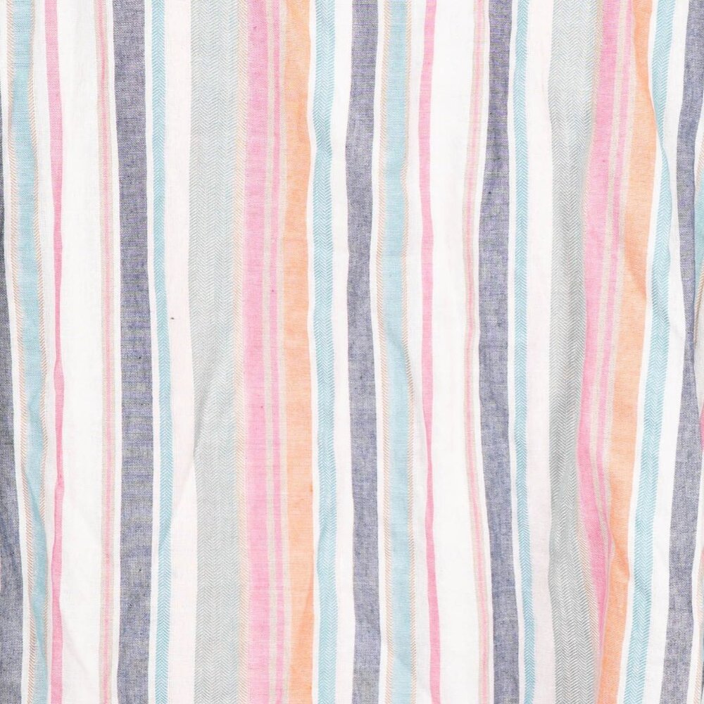 Emery Rose Pajama Lounge Set 5XL Womens NEW Striped Short Sleeve Cream Pink Blue - Picture 4 of 11